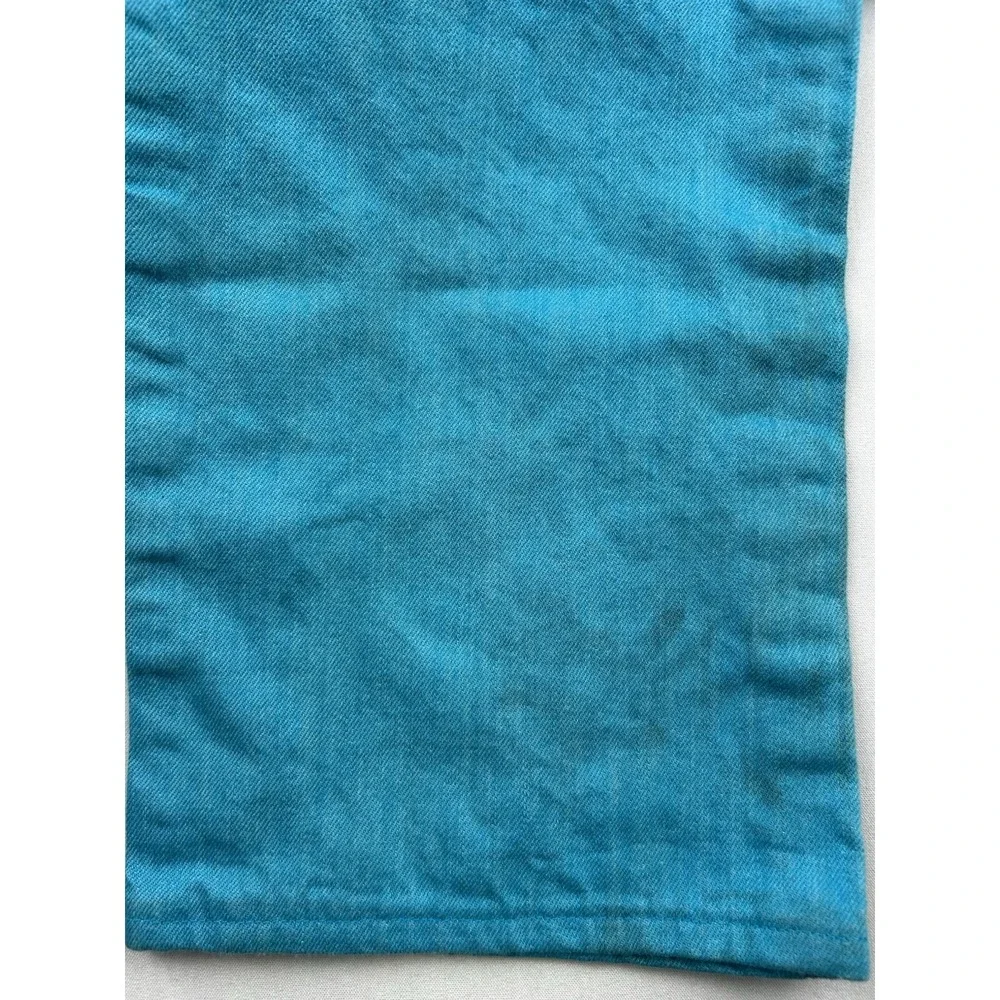 Levi's 501XX Jeans Button Fly Jeans Blue Teal Denim Pants Men's 34x36 Fits 32x29